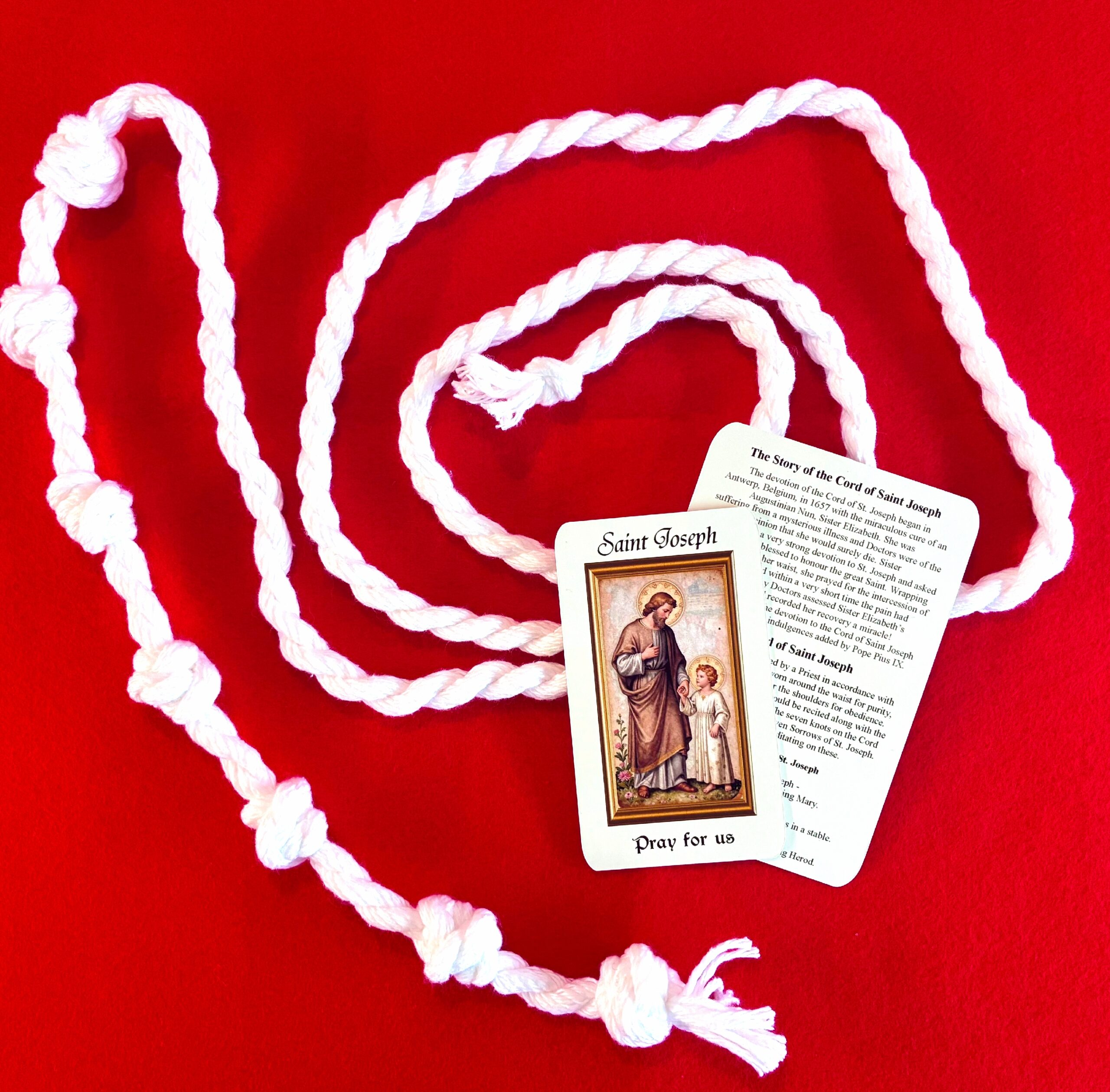 St Joseph Knotted Cord Belt