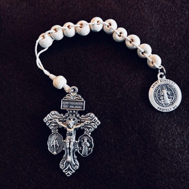 Rosary with crucifix and medals